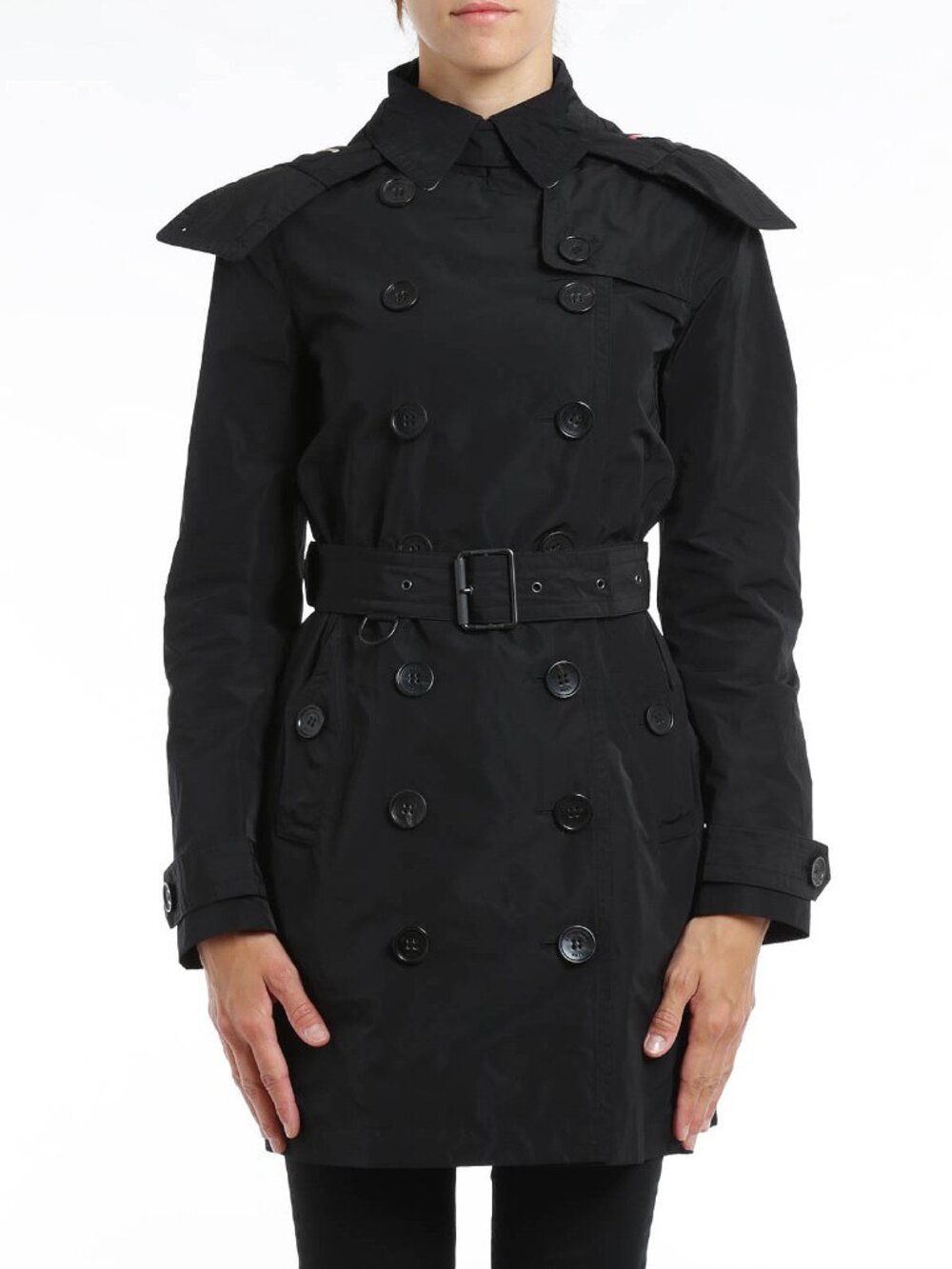BURBERRY BRIT Balmoral Trench Coat in Black – UK 10 / US 8, fits S–M